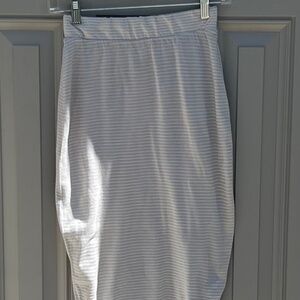 Frank and Eileen Tee Lab Striped Elastic Waistband Pencil Skirt